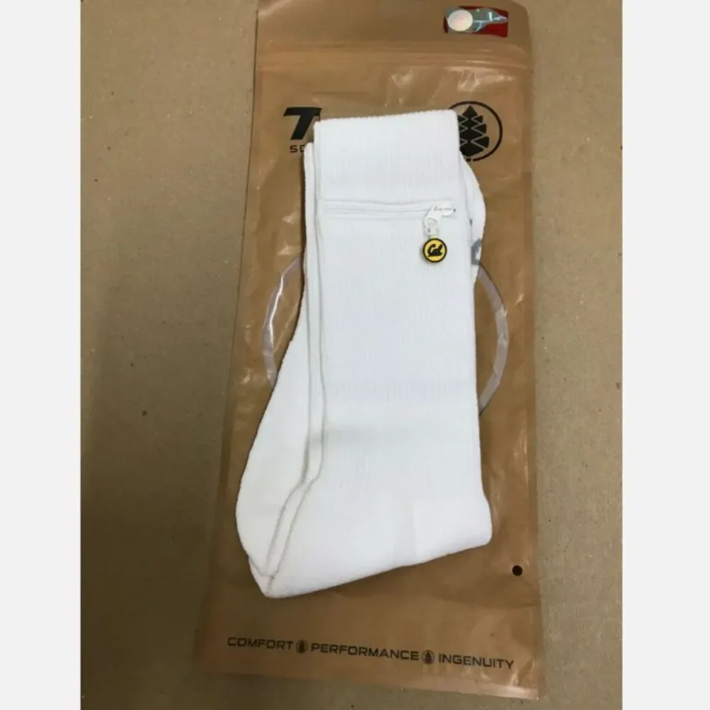 TCK IQ Unisex Stash & Dash Performance Zip Pocket Crew Socks California Bears